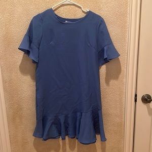 Light Blue Ruffle Casual Daytime Summer Dress